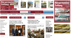 Desktop Screenshot of buergermeisterzeitung.info